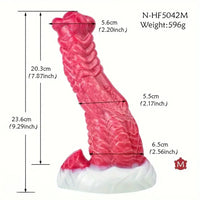 8.15in 9.29in 10.63in Soft Silicone Thick Fantasy Monster Female Dildo