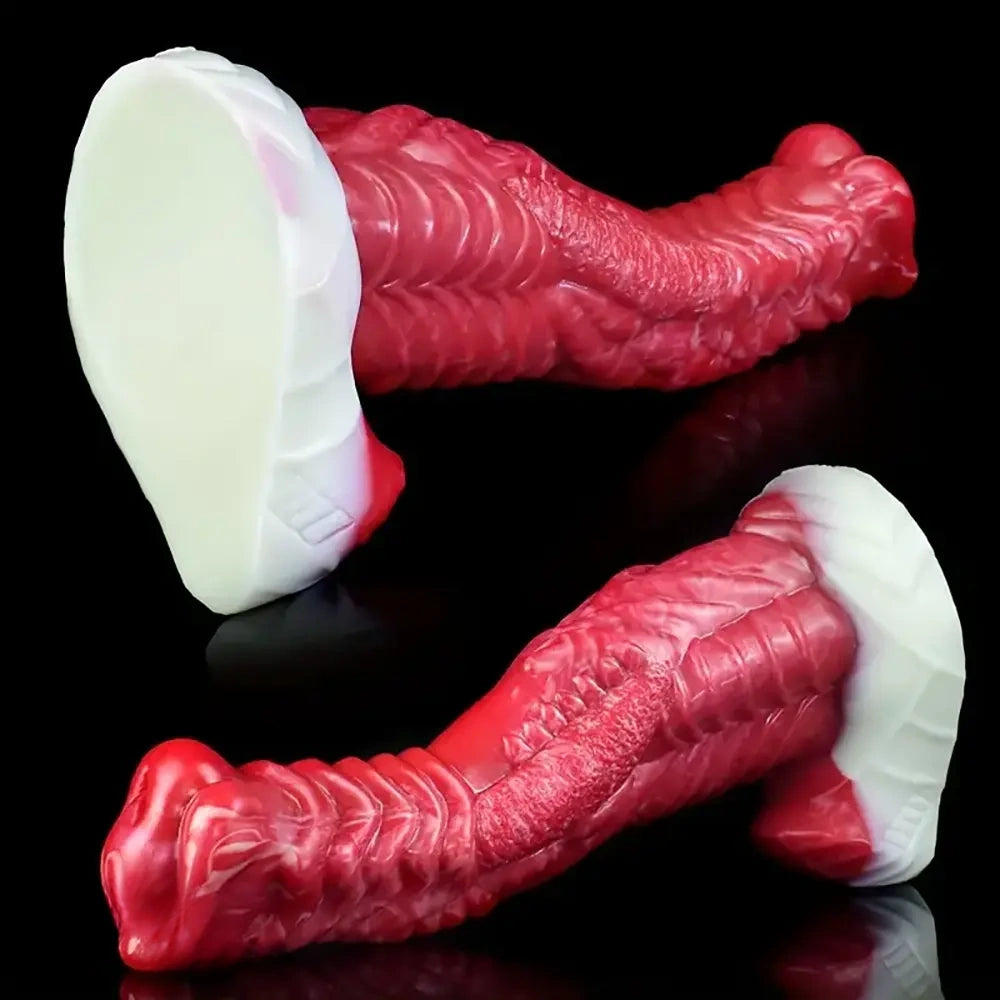 8.15in 9.29in 10.63in Soft Silicone Thick Fantasy Monster Female Dildo