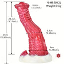 8.15in 9.29in 10.63in Soft Silicone Thick Fantasy Monster Female Dildo