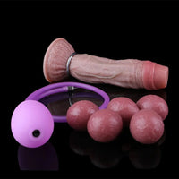 8.15in Ovipositor Platinum Silicone Dildo Penis Woman Masturbator Adult Sex Toy