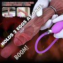 8.15in Ovipositor Platinum Silicone Dildo Penis Woman Masturbator Adult Sex Toy