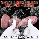 8.15in Ovipositor Platinum Silicone Dildo Penis Woman Masturbator Adult Sex Toy