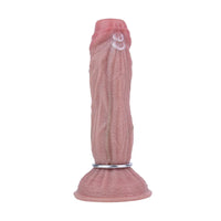 8.15in Ovipositor Platinum Silicone Dildo Penis Woman Masturbator Adult Sex Toy