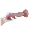8.15in Ovipositor Platinum Silicone Dildo Penis Woman Masturbator Adult Sex Toy