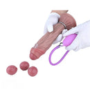 8.15in Ovipositor Platinum Silicone Dildo Penis Woman Masturbator Adult Sex Toy