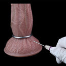 8.15in Ovipositor Platinum Silicone Dildo Penis Woman Masturbator Adult Sex Toy