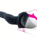 8.15in PVC Dragon Large Black Dildo For Women Strong Suction Cup