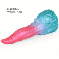 8.18in Dragon Monster Real Silicone Soft Dildo Penis Anal Expander