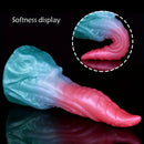 8.18in Dragon Monster Real Silicone Soft Dildo Penis Anal Expander