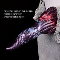 8.18in Dragon Monster Real Silicone Soft Dildo Penis Anal Expander
