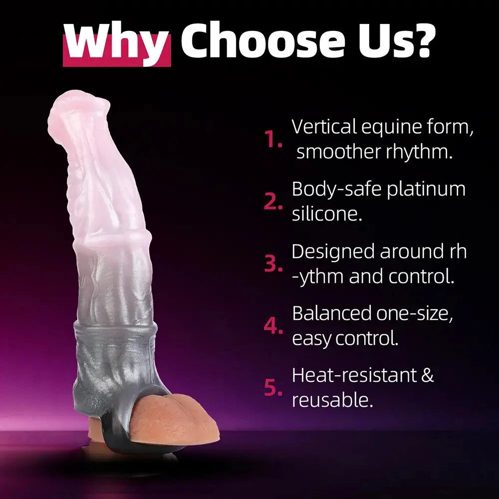 8.18in Horse Cock Hollow Cock Sleeve Dildo For Enlargement Dildo Sleeve