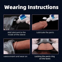 8.18in Horse Cock Hollow Cock Sleeve Dildo For Enlargement Dildo Sleeve