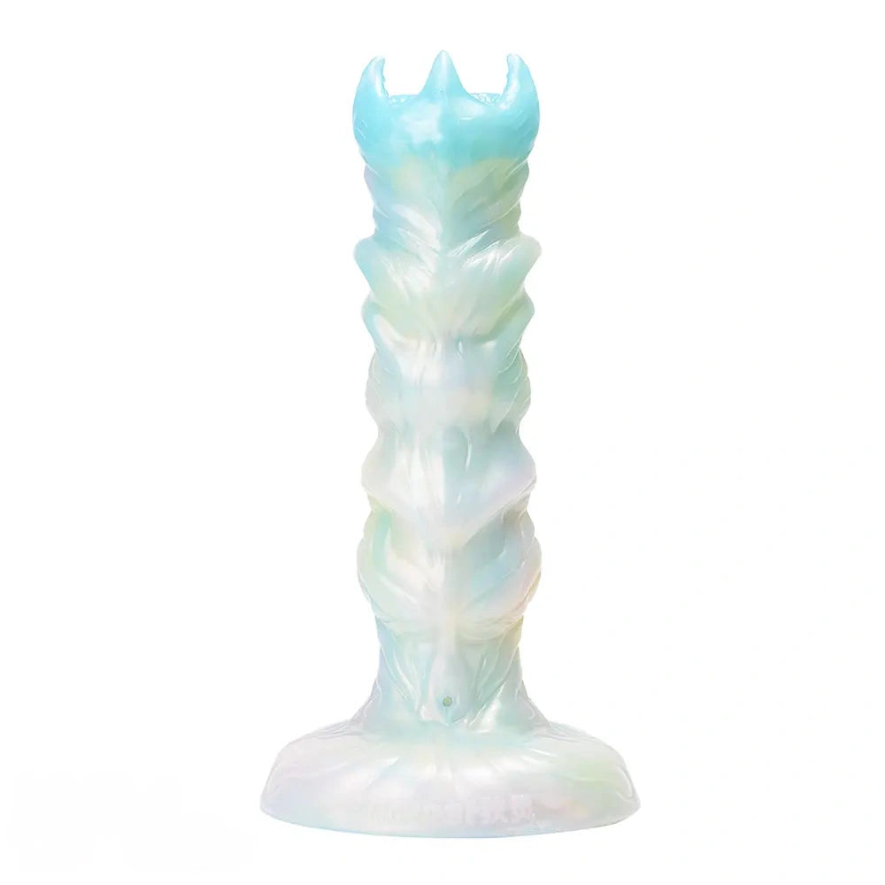 8.18in Soft Fleshy Texture Big Cock Ovipositor Egg Laying Inflatable Dildo