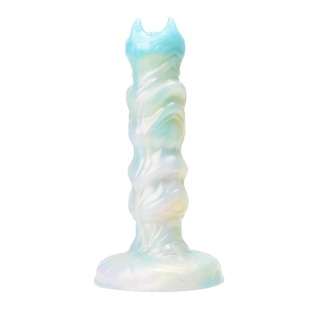 8.18in Soft Fleshy Texture Big Cock Ovipositor Egg Laying Inflatable Dildo