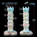 8.18in Soft Fleshy Texture Big Cock Ovipositor Egg Laying Inflatable Dildo