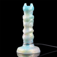 8.18in Soft Fleshy Texture Big Cock Ovipositor Egg Laying Inflatable Dildo