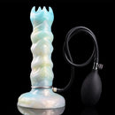 8.18in Soft Fleshy Texture Big Cock Ovipositor Egg Laying Inflatable Dildo
