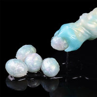 8.18in Soft Fleshy Texture Big Cock Ovipositor Egg Laying Inflatable Dildo