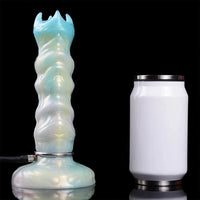 8.18in Soft Fleshy Texture Big Cock Ovipositor Egg Laying Inflatable Dildo