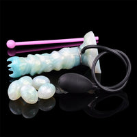 8.18in Soft Fleshy Texture Big Cock Ovipositor Egg Laying Inflatable Dildo