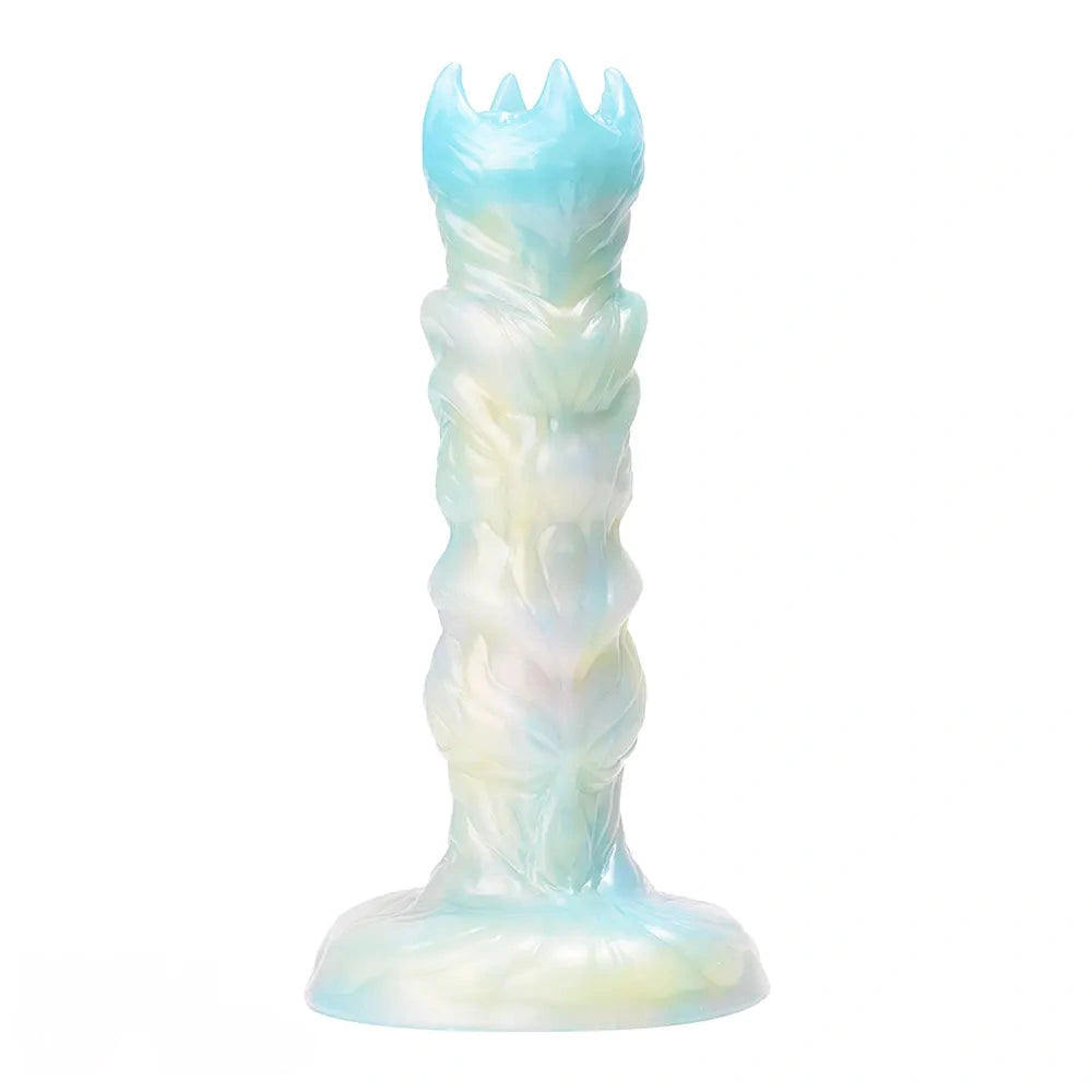 8.18in Soft Fleshy Texture Big Cock Ovipositor Egg Laying Inflatable Dildo