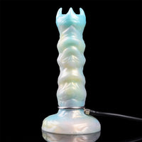 8.18in Soft Fleshy Texture Big Cock Ovipositor Egg Laying Inflatable Dildo