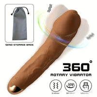 8.19in Big Vibrating Rotation Auto Dildo BDSM Sex Toy For G Spot