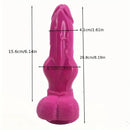 8.19in Fantasy Big Knot Dildo For Women Masturbation Lesbain Anal Sex