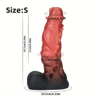 8.1in 9.25in 10.51in Big Spiked Soft Monster Fantasy Dildo For Female Sex