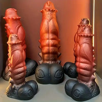 8.1in 9.25in 10.51in Big Spiked Soft Monster Fantasy Dildo For Female Sex