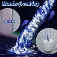8.1in Oceanic Dreams Monster Dragon Silicone Soft Large Dildo