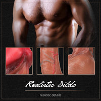 8.1in Realistic Adult Male Penis Dildo With Lifelike Blue Veins