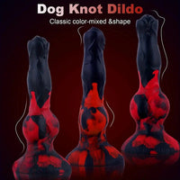 8.1in Realistic Silicone Squirting Dildo For Beginner Knot Ejaculating Dog Dildo