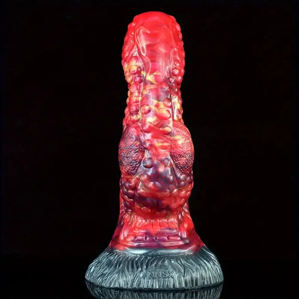 8.1in Soft Silicone Monster Dildo For Men Women Couple Anal Butt Plug