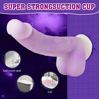 8.21in Rotating Realistic Vibrating Dildo Automatic Silicone Soft Dildo