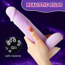 8.21in Rotating Realistic Vibrating Dildo Automatic Silicone Soft Dildo