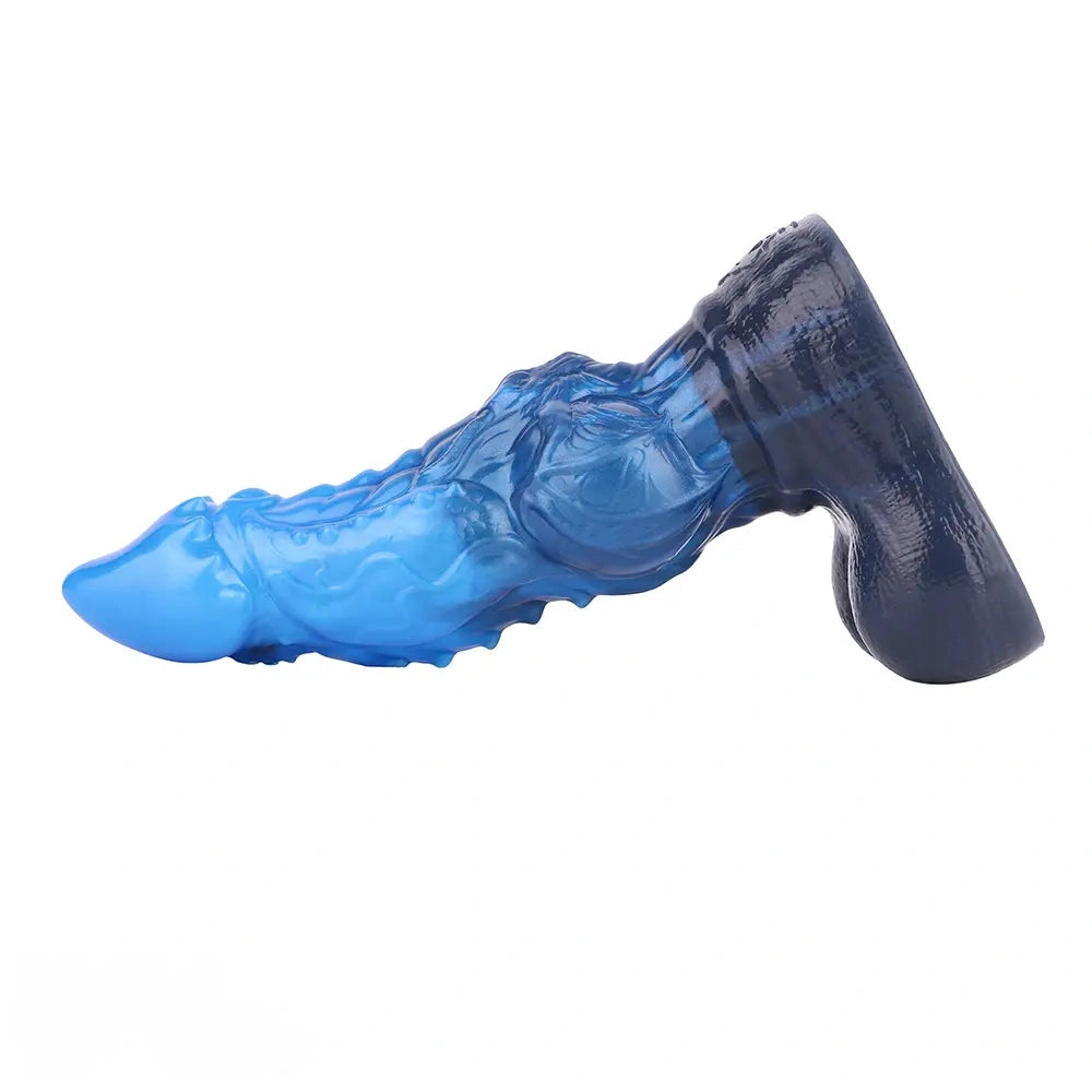 8.22in Dual Density Silicone Monster Knot Dildo Ultra Soft Penis Love Toy