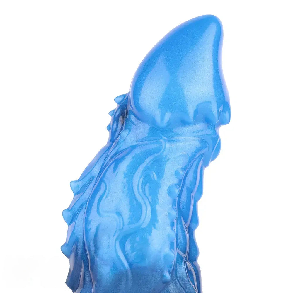 8.22in Dual Density Silicone Monster Knot Dildo Ultra Soft Penis Love Toy