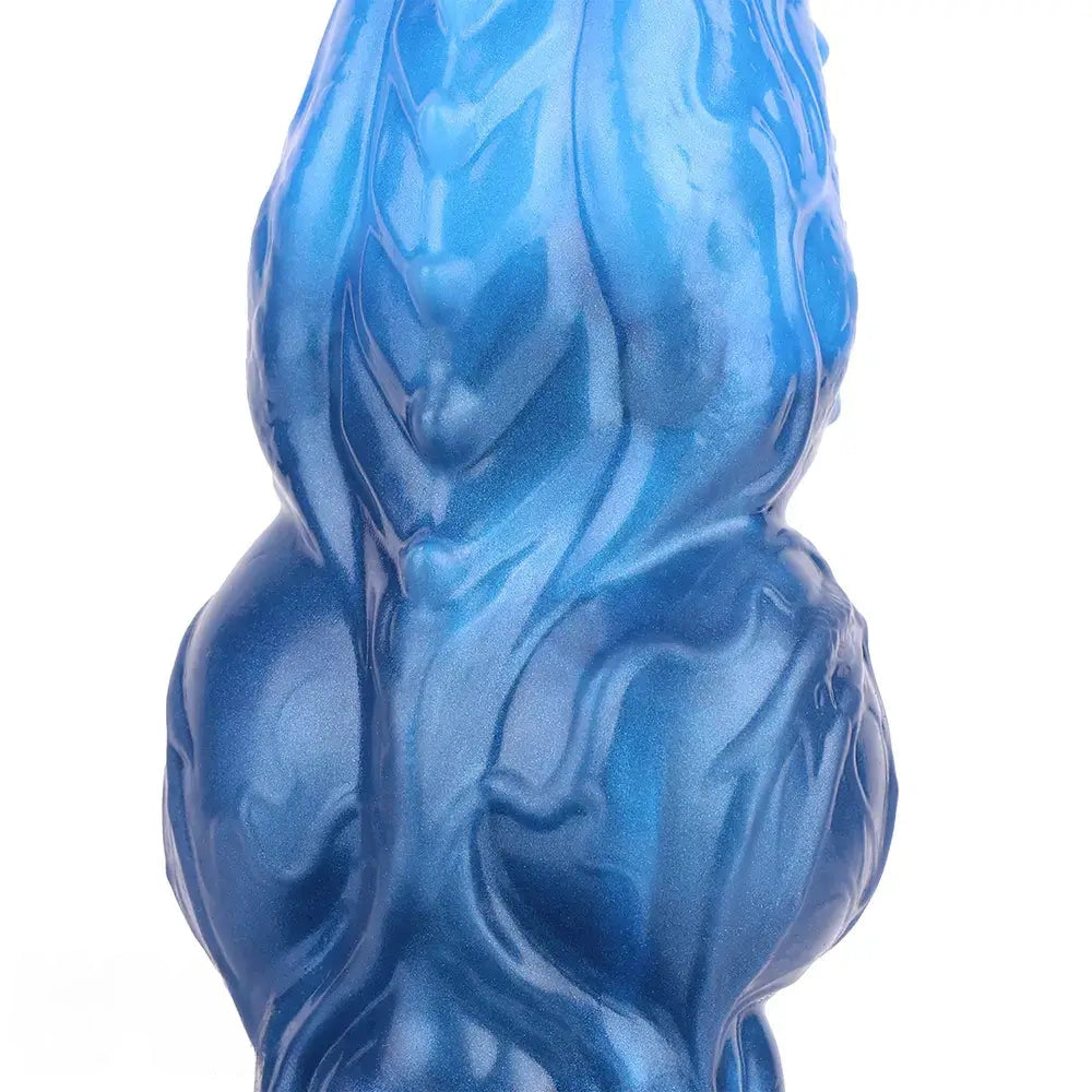 8.22in Dual Density Silicone Monster Knot Dildo Ultra Soft Penis Love Toy