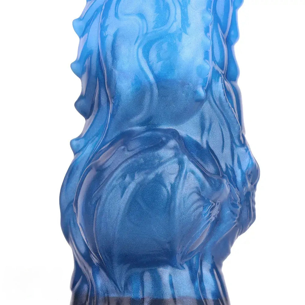 8.22in Dual Density Silicone Monster Knot Dildo Ultra Soft Penis Love Toy