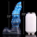 8.22in Dual Density Silicone Monster Knot Dildo Ultra Soft Penis Love Toy
