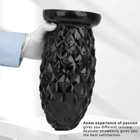 8.26in 10.03in 11.81in Black Big Pineapple Penis PVC Thick Anal Plug Dildo