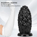 8.26in 10.03in 11.81in Black Big Pineapple Penis PVC Thick Anal Plug Dildo