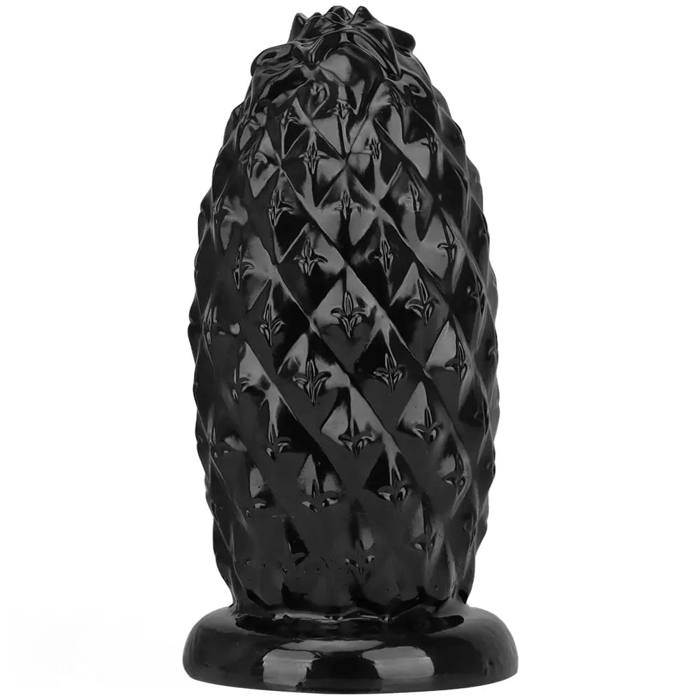 8.26in 10.03in 11.81in Black Big Pineapple Penis PVC Thick Anal Plug Dildo