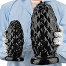 8.26in 10.03in 11.81in Black Big Pineapple Penis PVC Thick Anal Plug Dildo