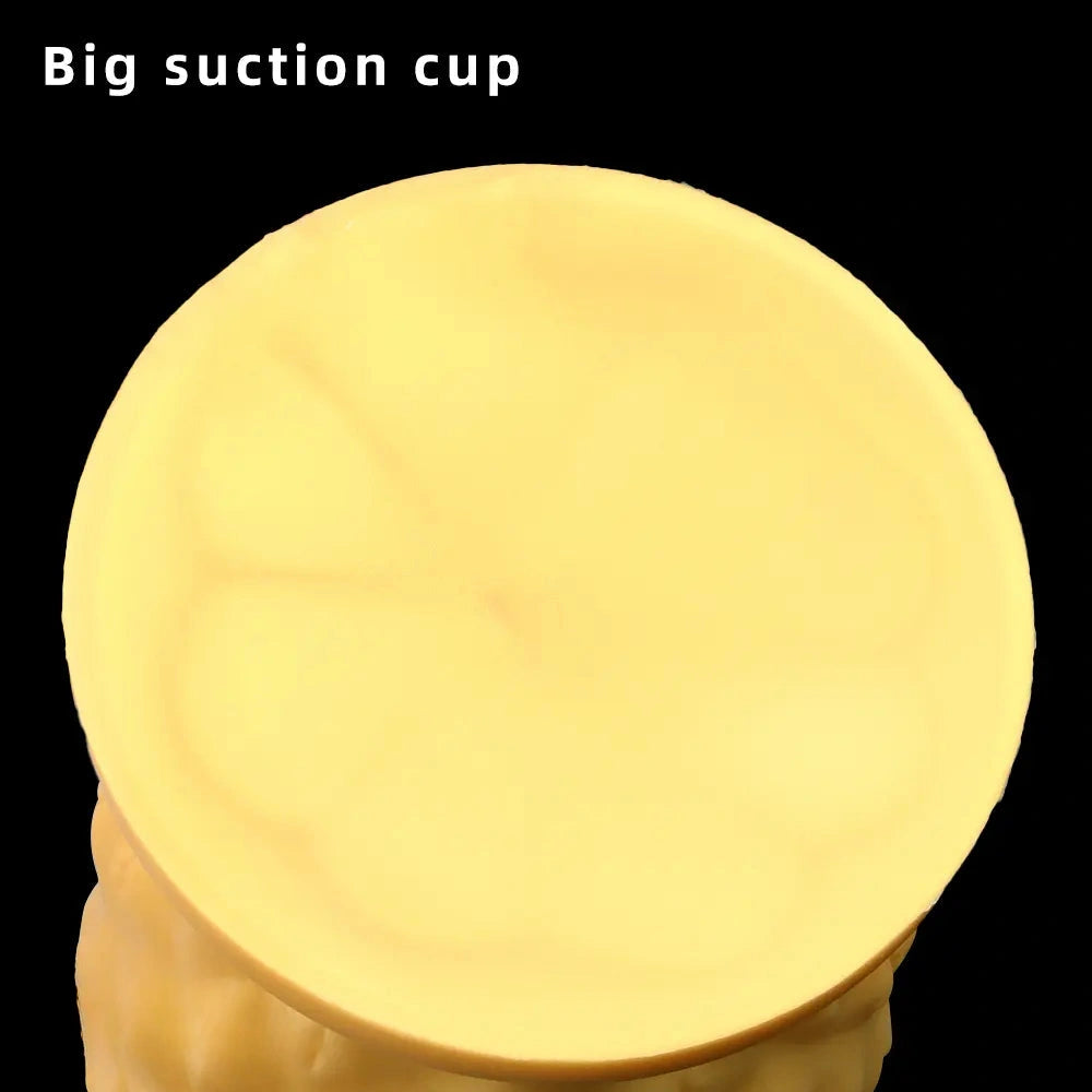 8.26in 10.03in 11.81in Gold Silicone Pineapple Giant Penis Anal Plug Dildo