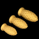 8.26in 10.03in 11.81in Gold Silicone Pineapple Giant Penis Anal Plug Dildo