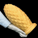 8.26in 10.03in 11.81in Gold Silicone Pineapple Giant Penis Anal Plug Dildo