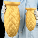 8.26in 10.03in 11.81in Gold Silicone Pineapple Giant Penis Anal Plug Dildo