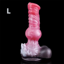 8.26in 10.23in 13.18in Horse Cock Knot Silicone Soft Animal Anal Dildo